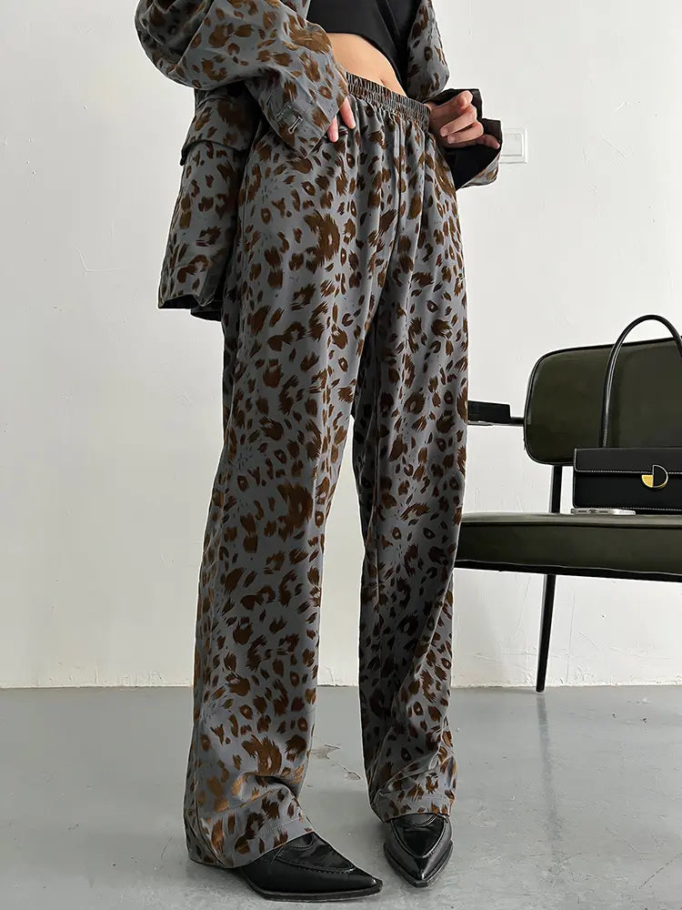 Panta Leopard Print Pants by Marigold Shadows Marigold Shadows