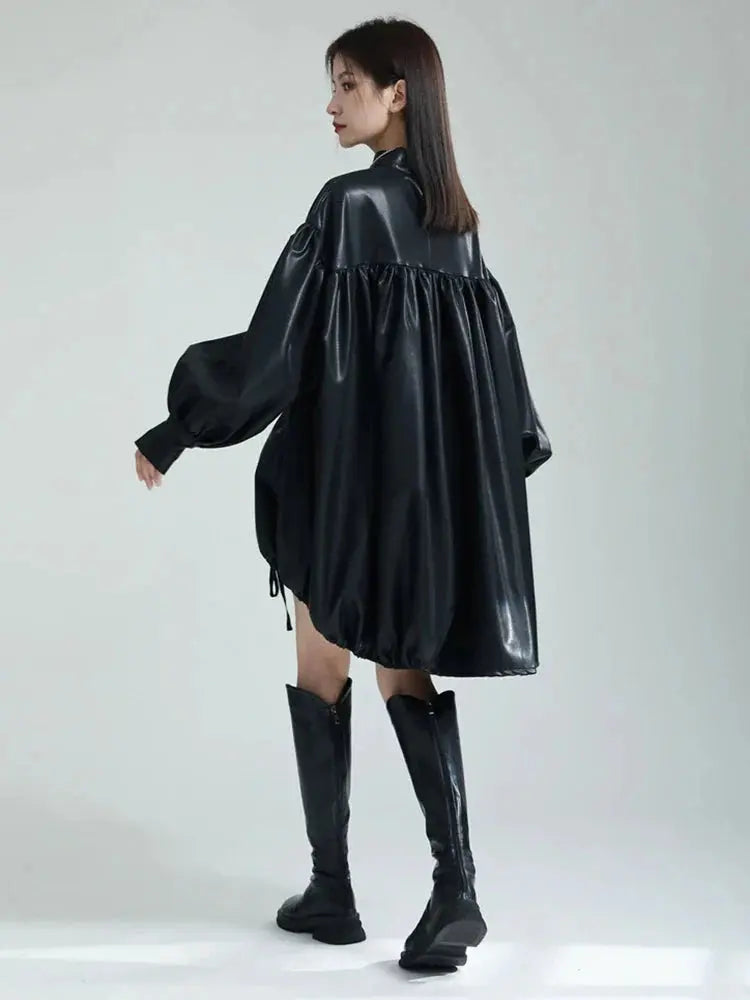 Paoula Ruched Dress - Black by Marigold Shadows Marigold Shadows