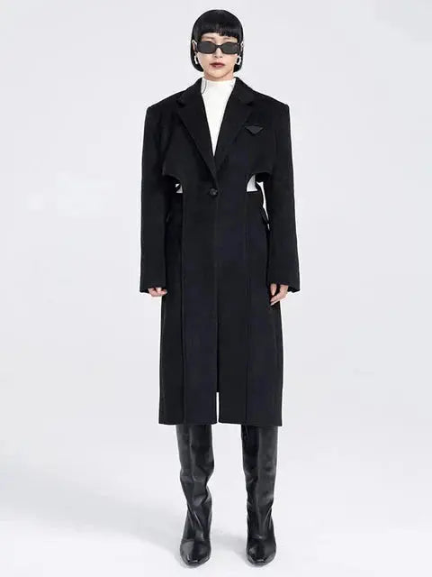 Peanter Cut Out Parka by Marigold Shadows Marigold Shadows