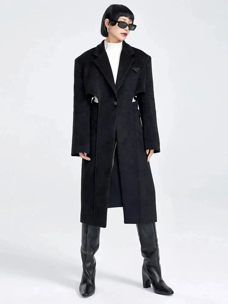 Peanter Cut Out Parka by Marigold Shadows Marigold Shadows