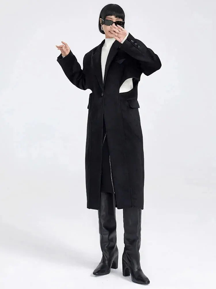 Peanter Cut Out Parka by Marigold Shadows Marigold Shadows