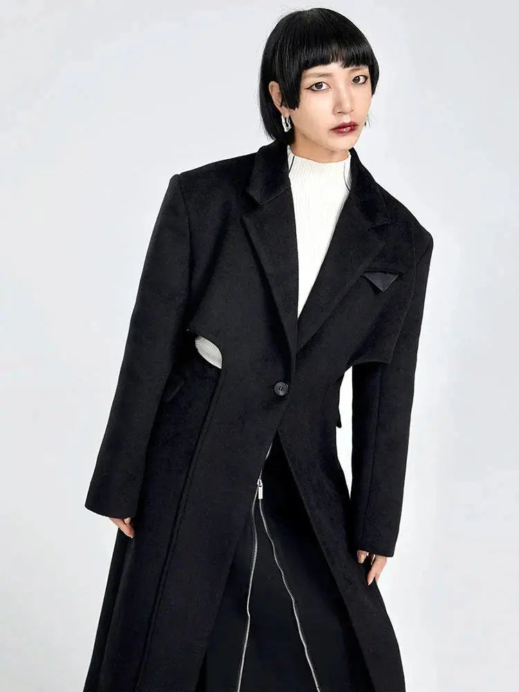 Peanter Cut Out Parka by Marigold Shadows Marigold Shadows