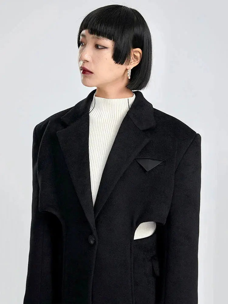 Peanter Cut Out Parka by Marigold Shadows Marigold Shadows