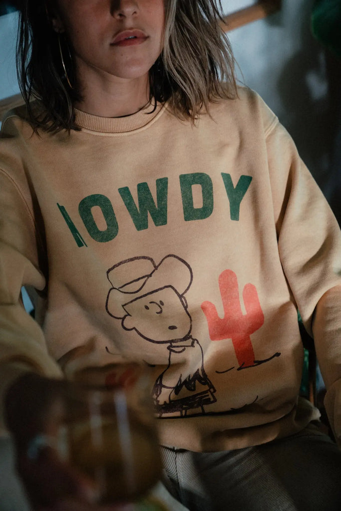 Peanuts Cowboy Charlie Sweatshirt by People of Leisure People of Leisure