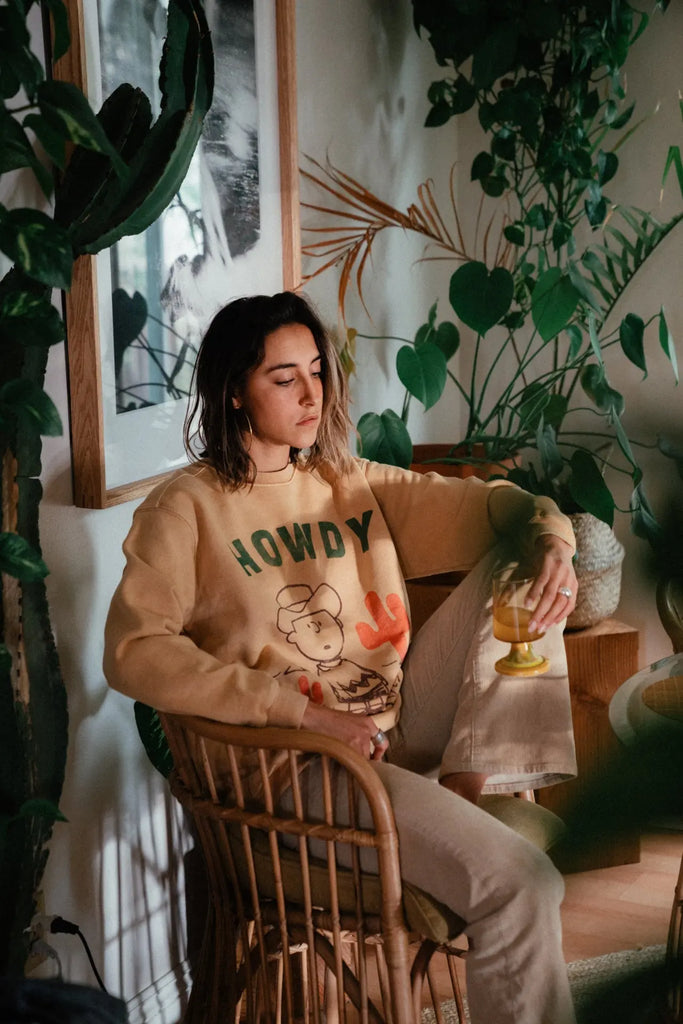 Peanuts Cowboy Charlie Sweatshirt by People of Leisure People of Leisure