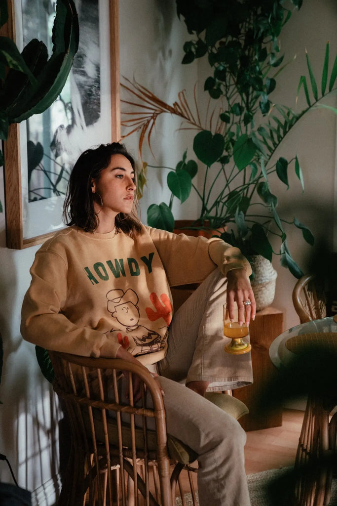 Peanuts Cowboy Charlie Sweatshirt by People of Leisure People of Leisure