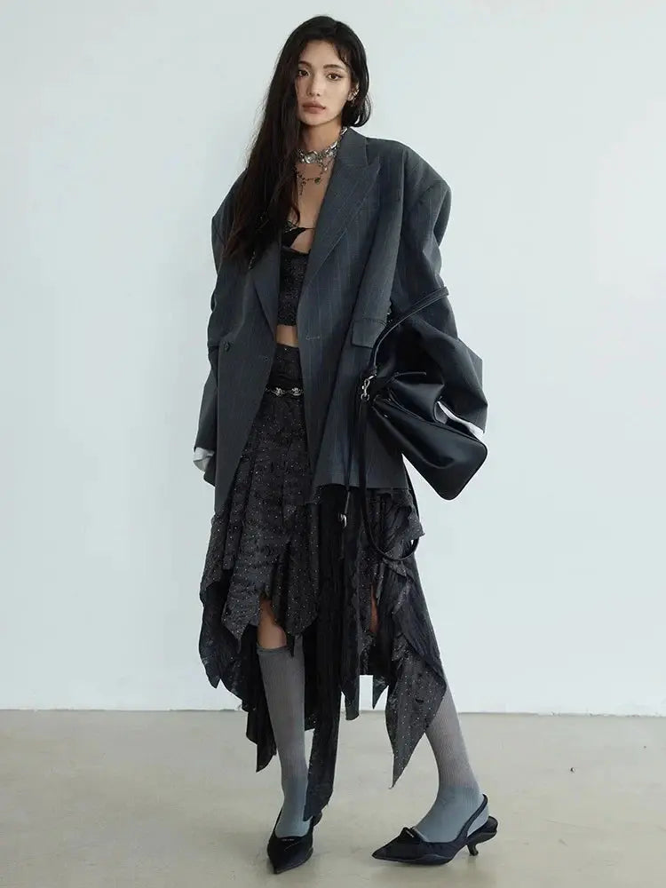 Peeks Oversized Blazer by Marigold Shadows Marigold Shadows