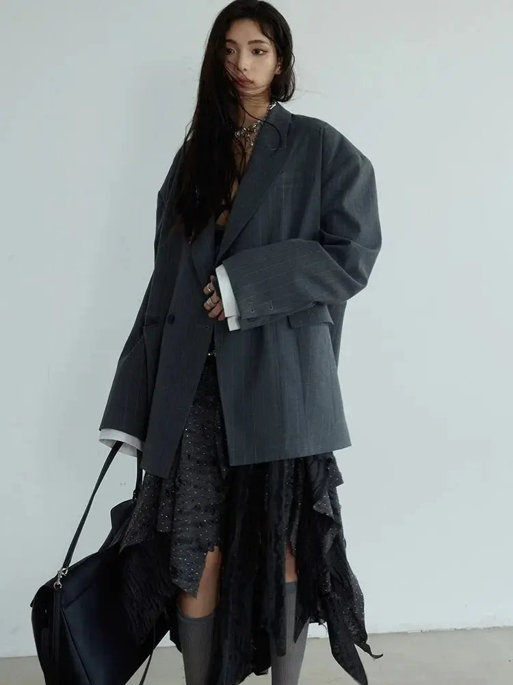 Peeks Oversized Blazer by Marigold Shadows Marigold Shadows