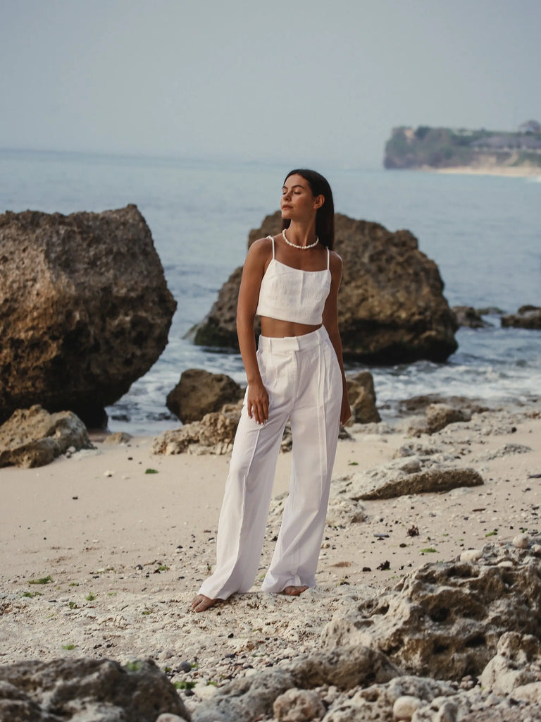 Pera Pants - White by The Handloom The Handloom