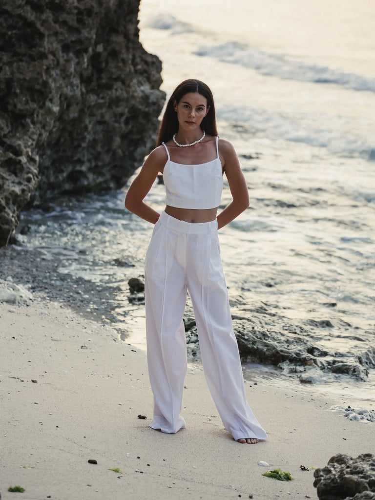 Pera Pants - White by The Handloom The Handloom