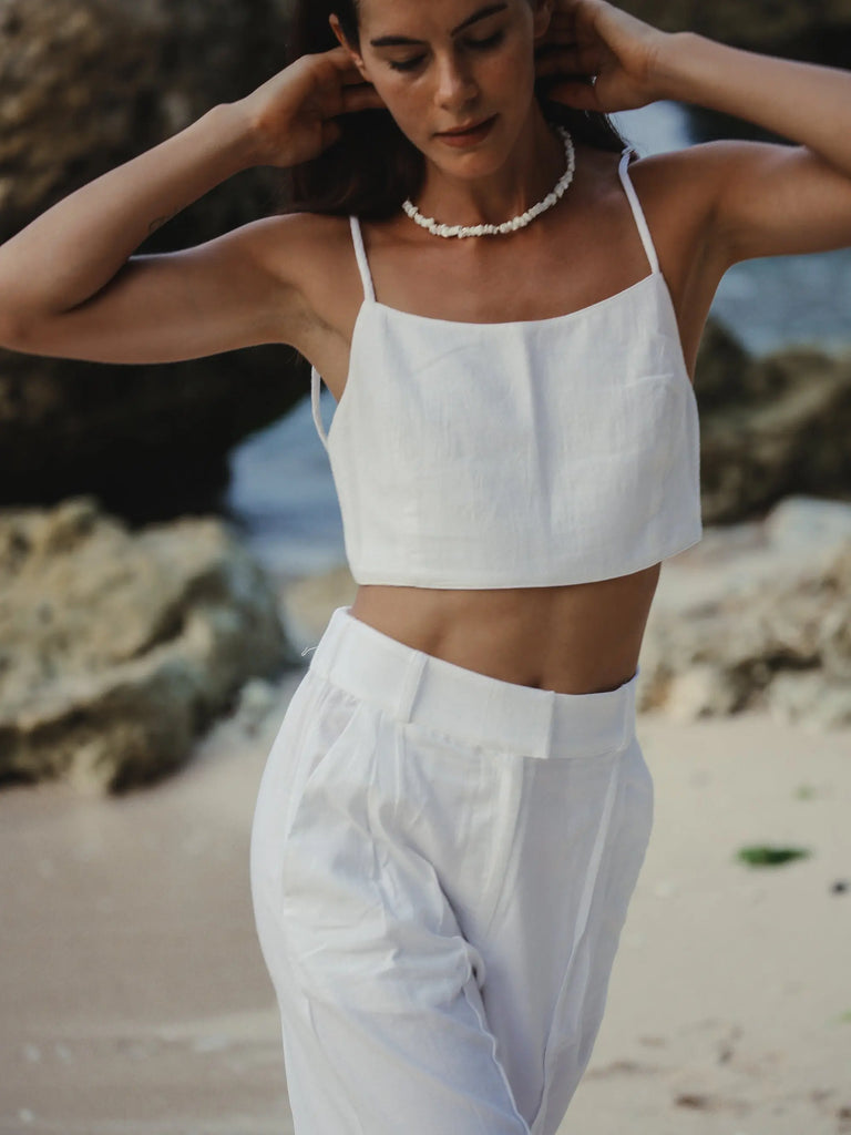 Pera Pants - White by The Handloom The Handloom