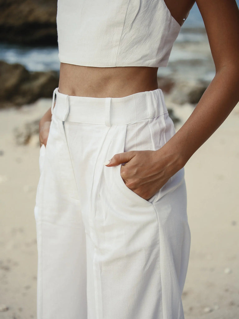 Pera Pants - White by The Handloom The Handloom