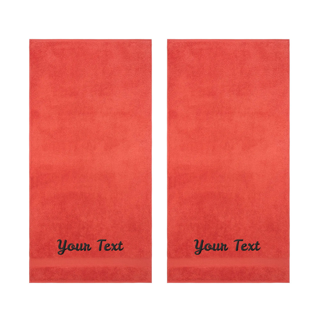 Personalized Towels, Hotel & Spa Quality, Super Soft, Highly Absorbent, 100% Turkish Genuine Cotton Monogrammed Towel by La'Hammam La'Hammam