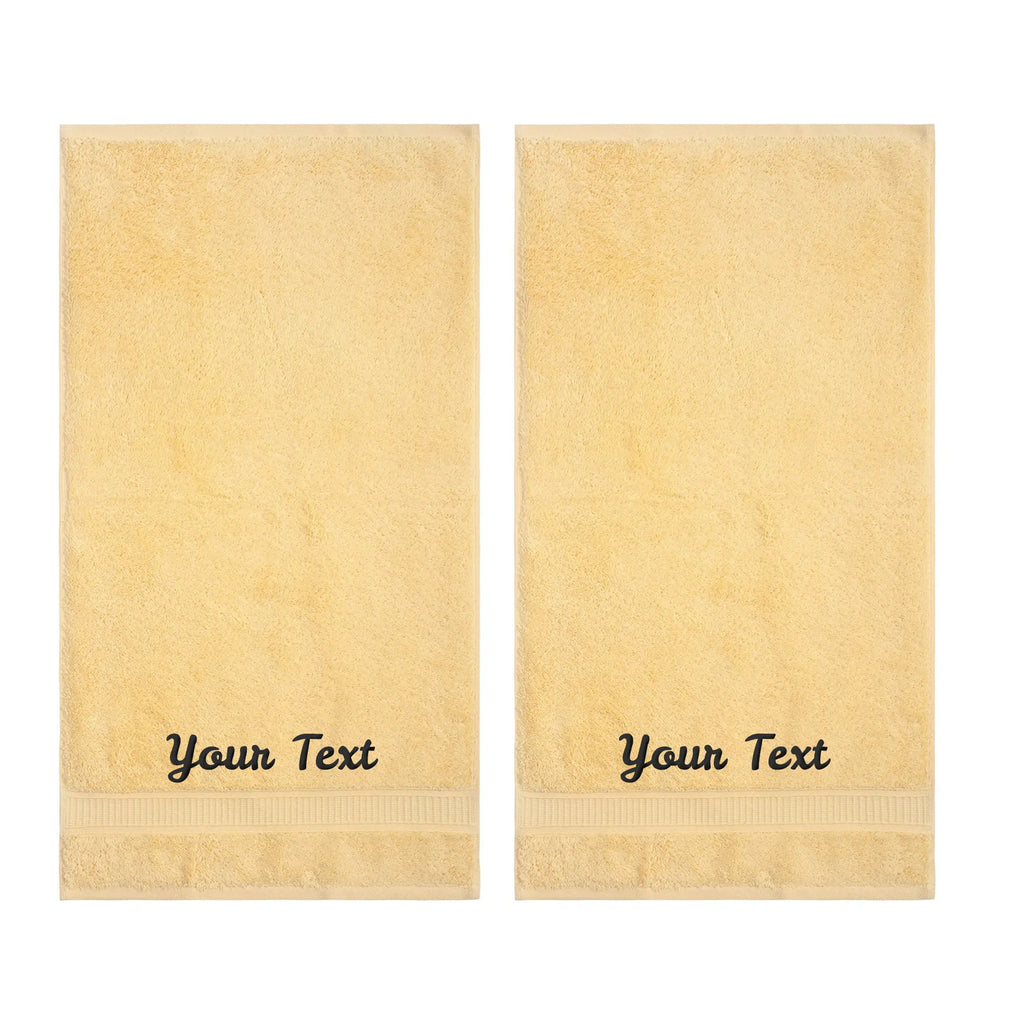 Personalized Towels, Hotel & Spa Quality, Super Soft, Highly Absorbent, 100% Turkish Genuine Cotton Monogrammed Towel by La'Hammam La'Hammam