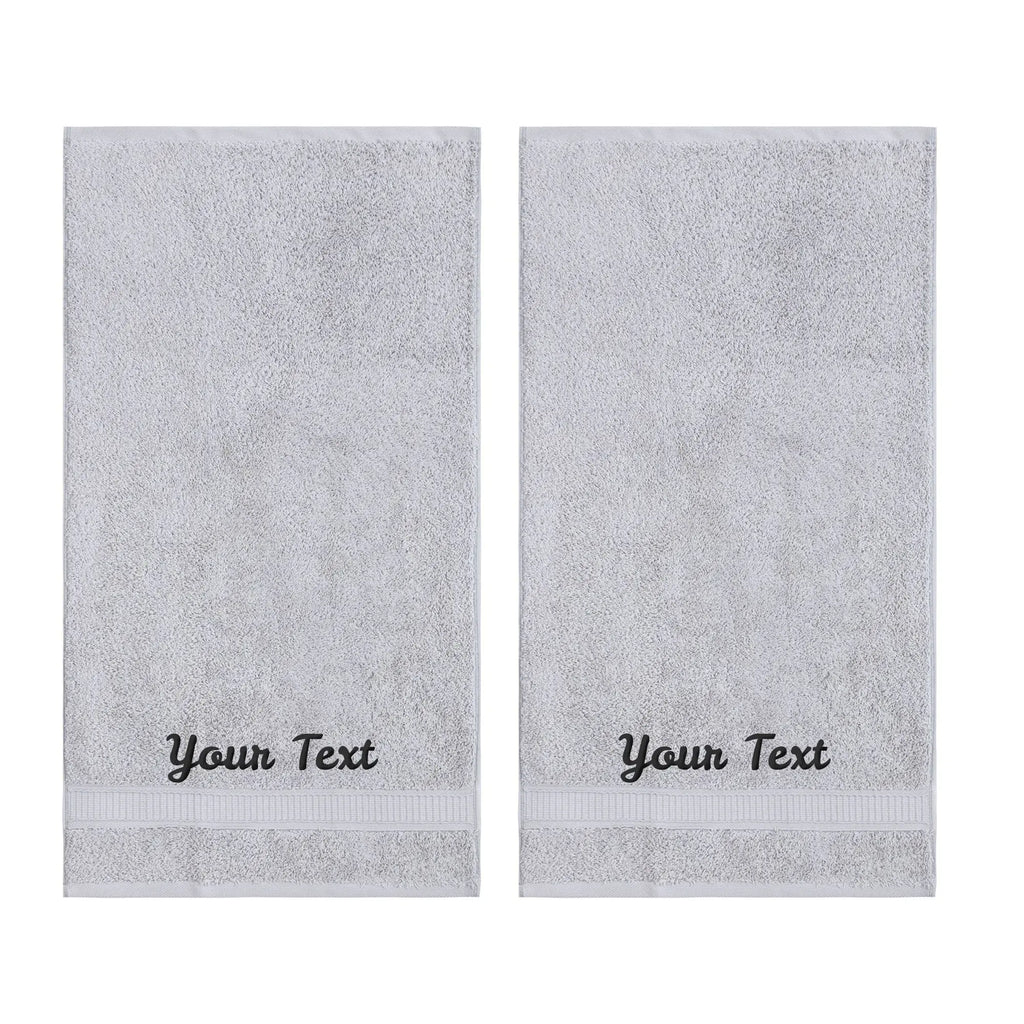 Personalized Towels, Hotel & Spa Quality, Super Soft, Highly Absorbent, 100% Turkish Genuine Cotton Monogrammed Towel by La'Hammam La'Hammam