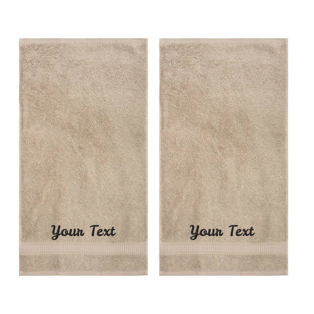 Personalized Towels, Hotel & Spa Quality, Super Soft, Highly Absorbent, 100% Turkish Genuine Cotton Monogrammed Towel by La'Hammam La'Hammam