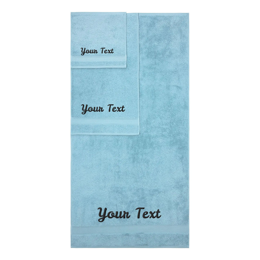 Personalized Towels, Hotel & Spa Quality, Super Soft, Highly Absorbent, 100% Turkish Genuine Cotton Monogrammed Towel by La'Hammam La'Hammam