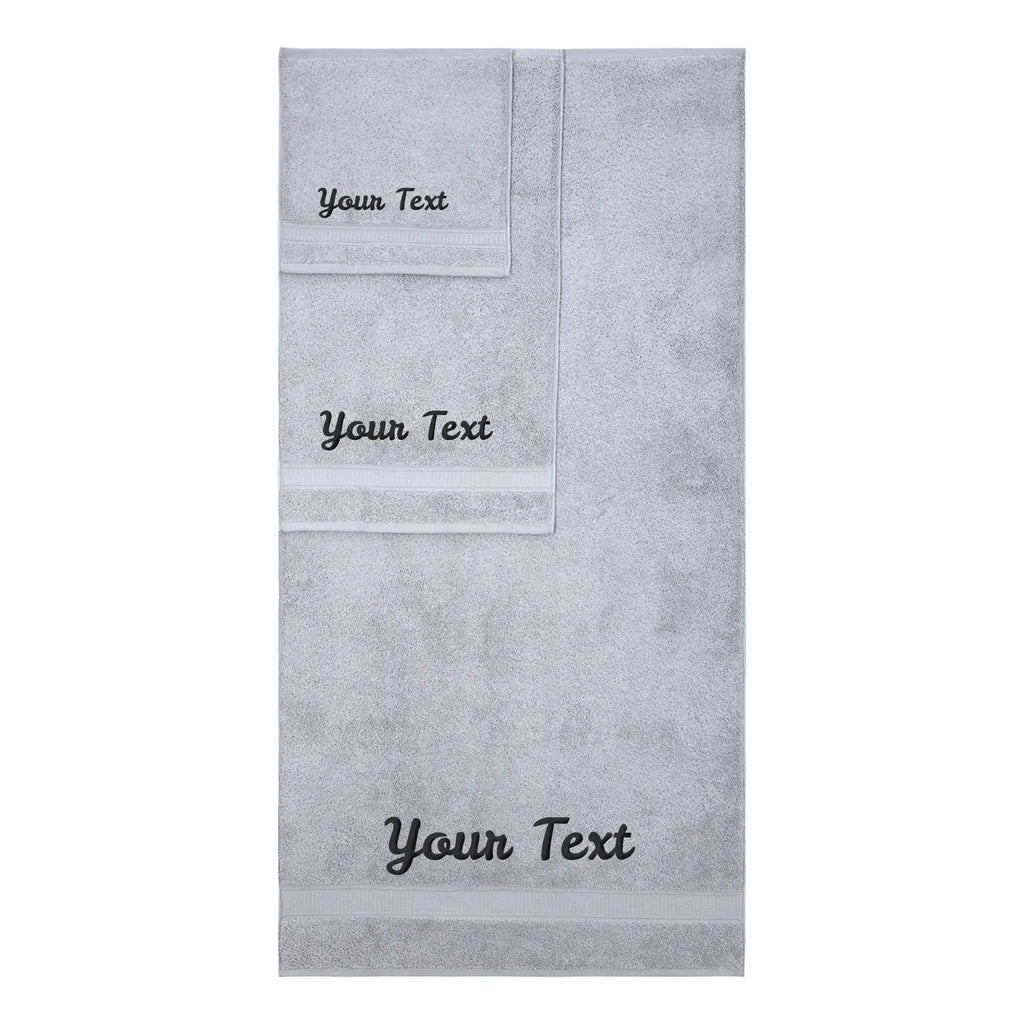 Personalized Towels, Hotel & Spa Quality, Super Soft, Highly Absorbent, 100% Turkish Genuine Cotton Monogrammed Towel by La'Hammam La'Hammam