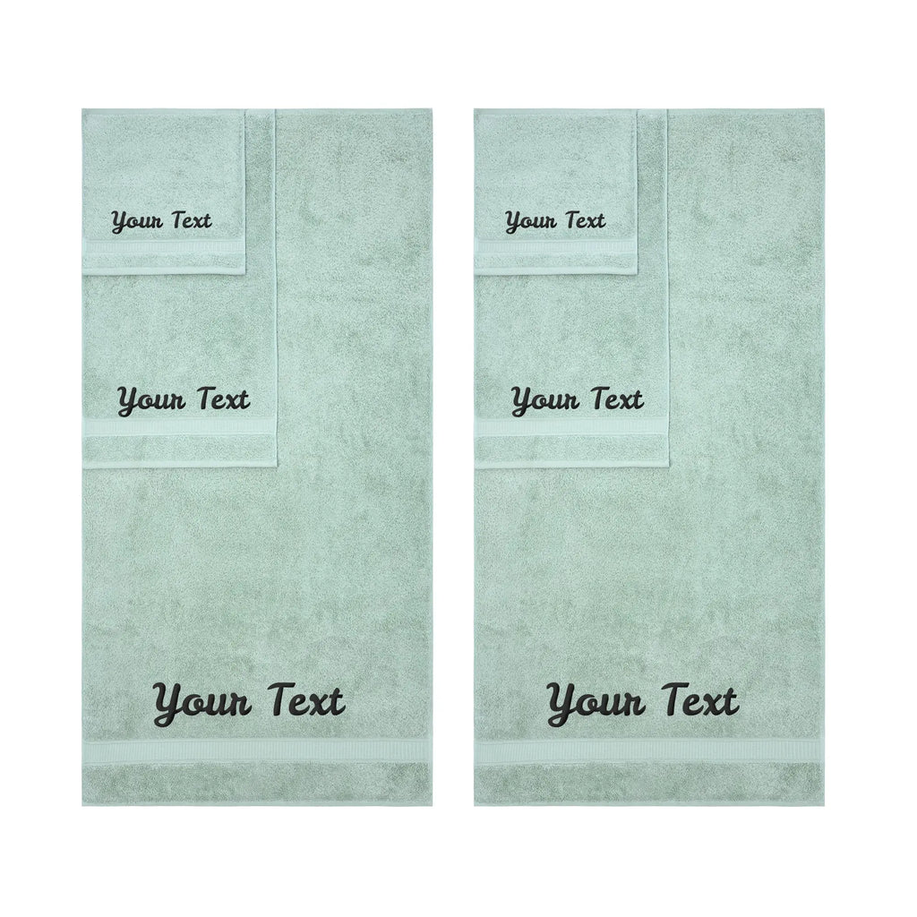 Personalized Towels, Hotel & Spa Quality, Super Soft, Highly Absorbent, 100% Turkish Genuine Cotton Monogrammed Towel by La'Hammam La'Hammam