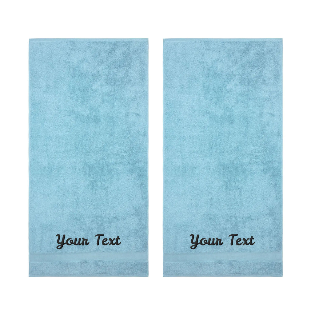 Personalized Towels, Hotel & Spa Quality, Super Soft, Highly Absorbent, 100% Turkish Genuine Cotton Monogrammed Towel by La'Hammam La'Hammam