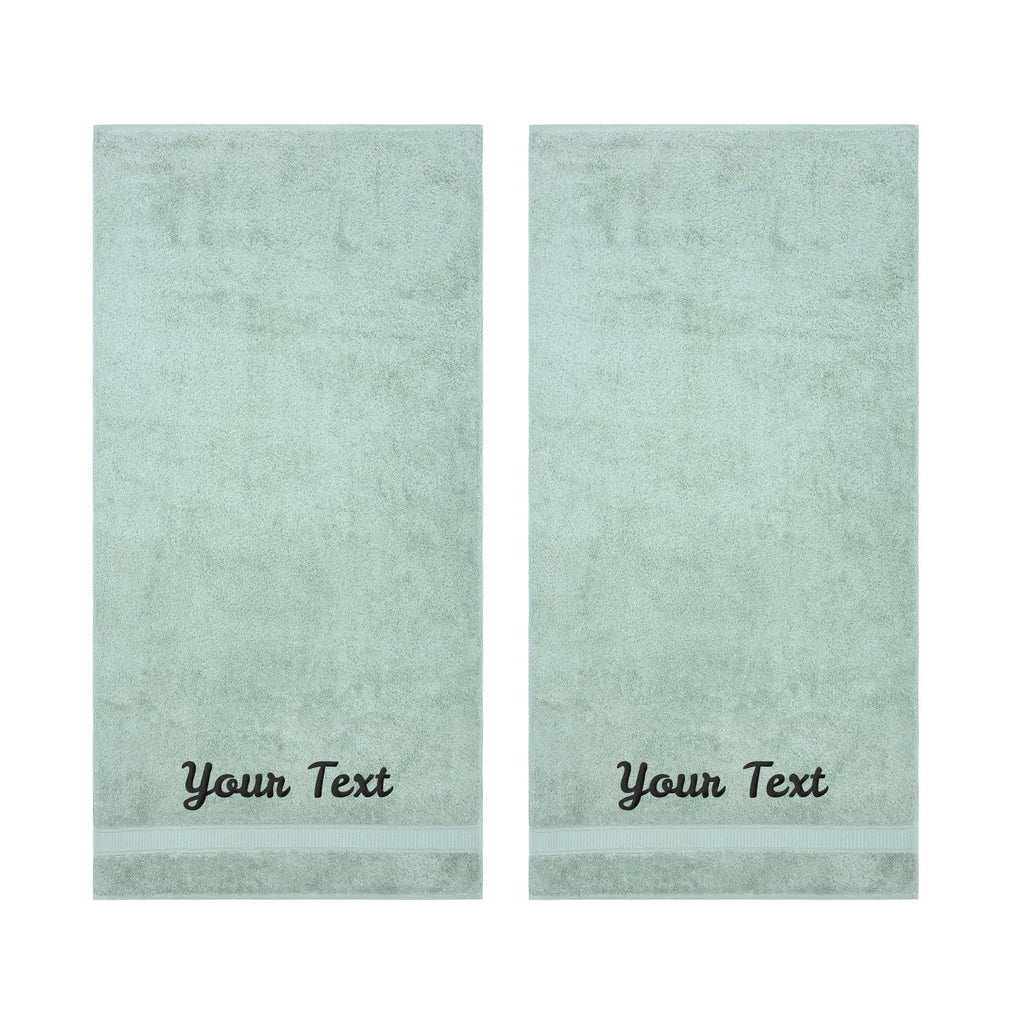 Personalized Towels, Hotel & Spa Quality, Super Soft, Highly Absorbent, 100% Turkish Genuine Cotton Monogrammed Towel by La'Hammam La'Hammam