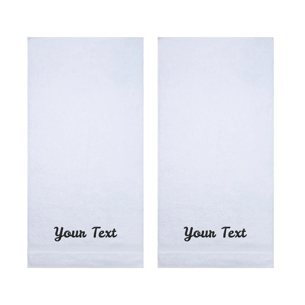 Personalized Towels, Hotel & Spa Quality, Super Soft, Highly Absorbent, 100% Turkish Genuine Cotton Monogrammed Towel by La'Hammam La'Hammam