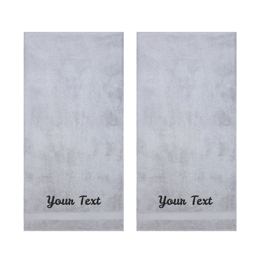 Personalized Towels, Hotel & Spa Quality, Super Soft, Highly Absorbent, 100% Turkish Genuine Cotton Monogrammed Towel by La'Hammam La'Hammam