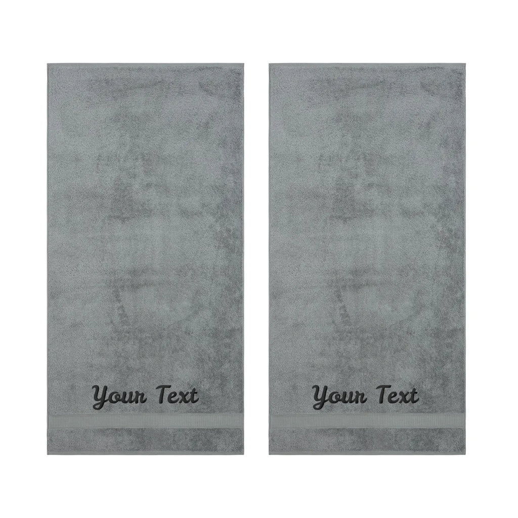 Personalized Towels, Hotel & Spa Quality, Super Soft, Highly Absorbent, 100% Turkish Genuine Cotton Monogrammed Towel by La'Hammam La'Hammam