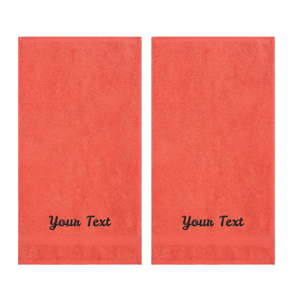 Personalized Towels, Hotel & Spa Quality, Super Soft, Highly Absorbent, 100% Turkish Genuine Cotton Monogrammed Towel by La'Hammam La'Hammam