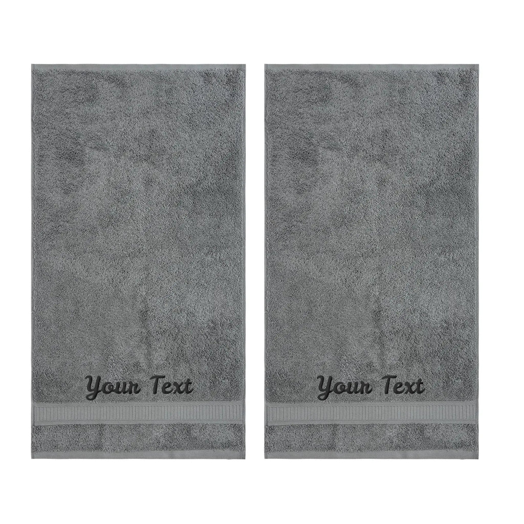 Personalized Towels, Hotel & Spa Quality, Super Soft, Highly Absorbent, 100% Turkish Genuine Cotton Monogrammed Towel by La'Hammam La'Hammam