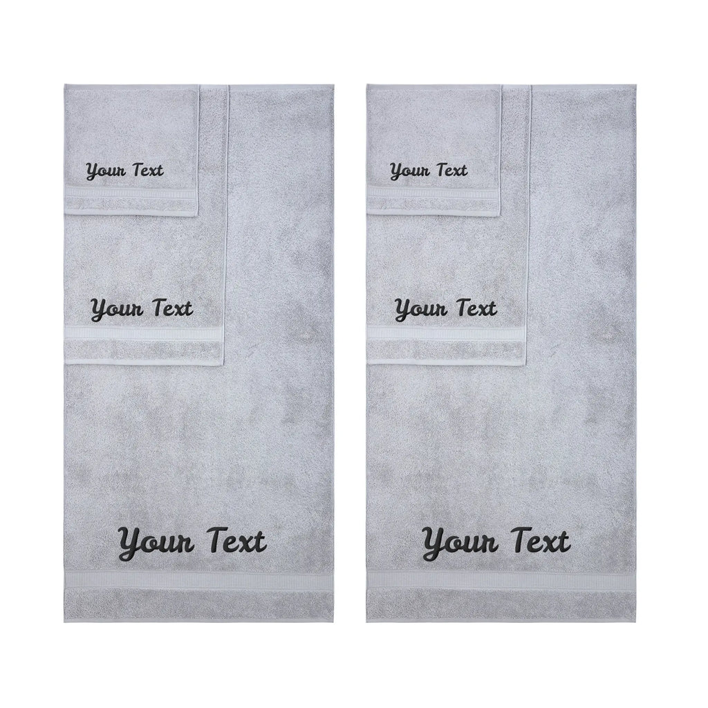 Personalized Towels, Hotel & Spa Quality, Super Soft, Highly Absorbent, 100% Turkish Genuine Cotton Monogrammed Towel by La'Hammam La'Hammam