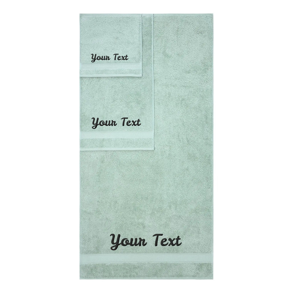 Personalized Towels, Hotel & Spa Quality, Super Soft, Highly Absorbent, 100% Turkish Genuine Cotton Monogrammed Towel by La'Hammam La'Hammam