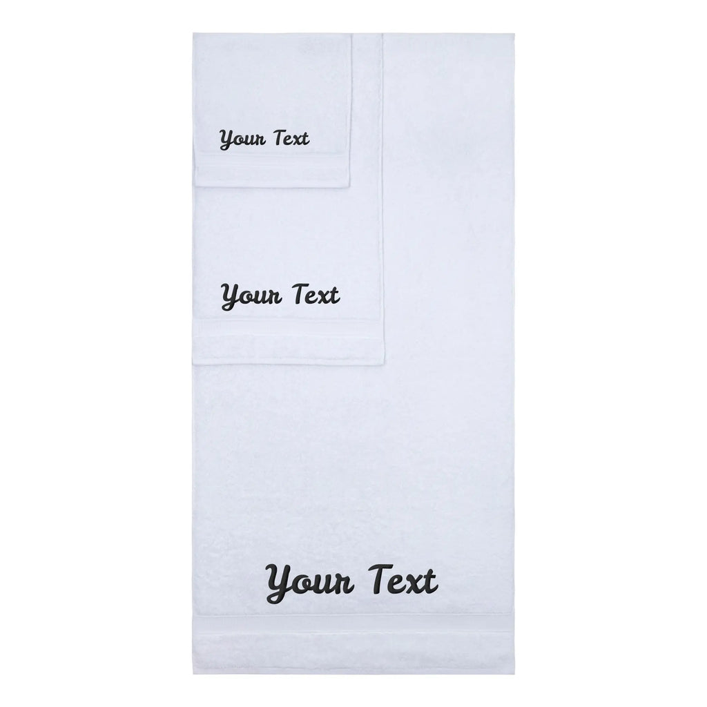 Personalized Towels, Hotel & Spa Quality, Super Soft, Highly Absorbent, 100% Turkish Genuine Cotton Monogrammed Towel by La'Hammam La'Hammam