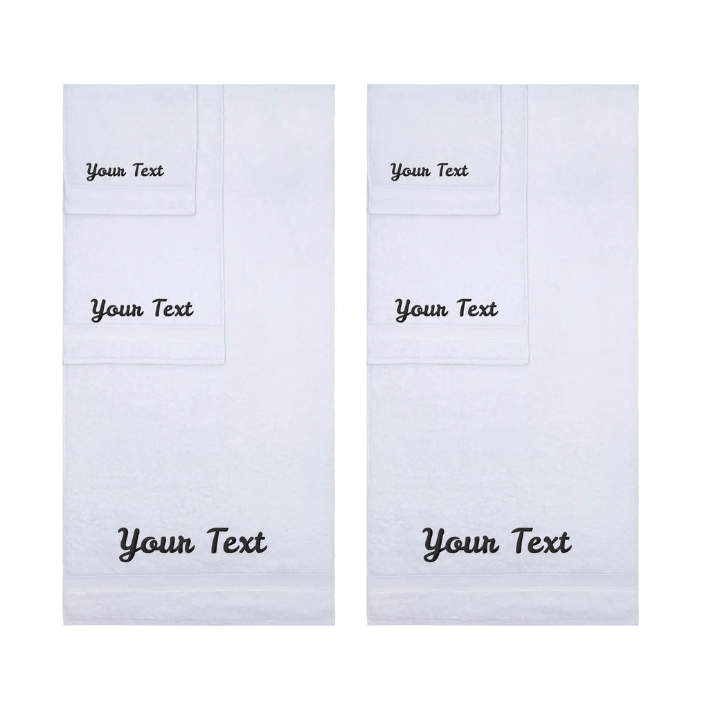 Personalized Towels, Hotel & Spa Quality, Super Soft, Highly Absorbent, 100% Turkish Genuine Cotton Monogrammed Towel by La'Hammam La'Hammam