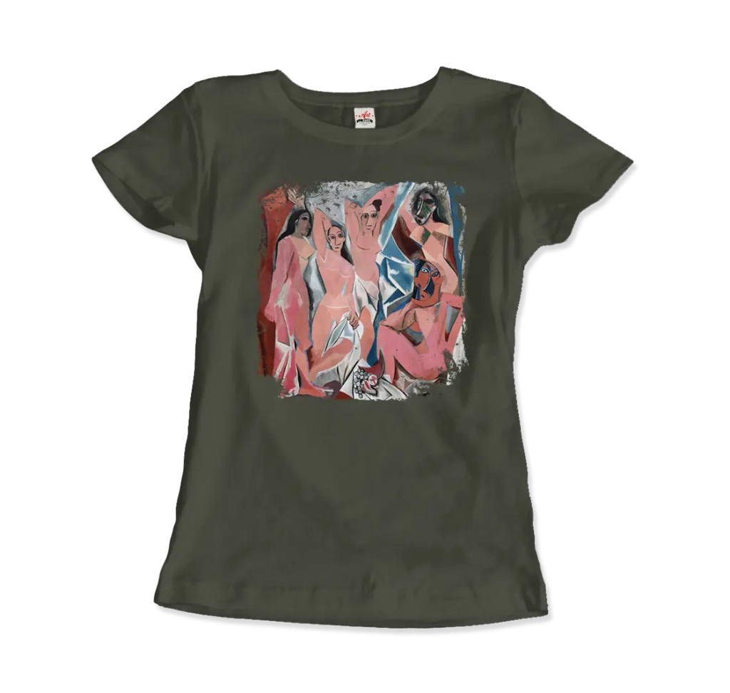 Picasso - Les Demoiselles d'Avignon, 1907 Artwork T-Shirt by Art-O-Rama Shop ART-O-RAMA-SHOP