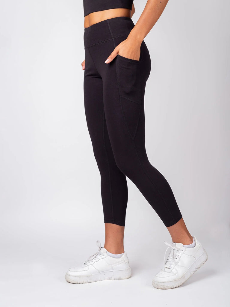 PlantTec™ Organic Crop/Petite Leggings | Eclipse by Happy Earth HAPPY EARTH