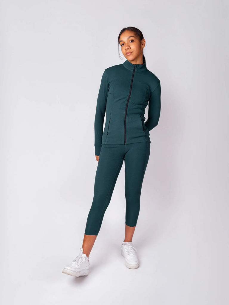 PlantTec™ Organic Crop/Petite Leggings | Monstera by Happy Earth Happy Earth