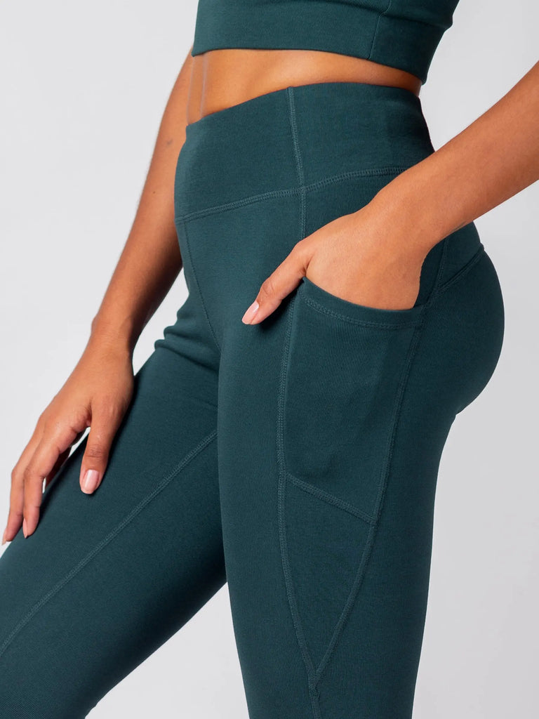 PlantTec™ Organic Crop/Petite Leggings | Monstera by Happy Earth Happy Earth