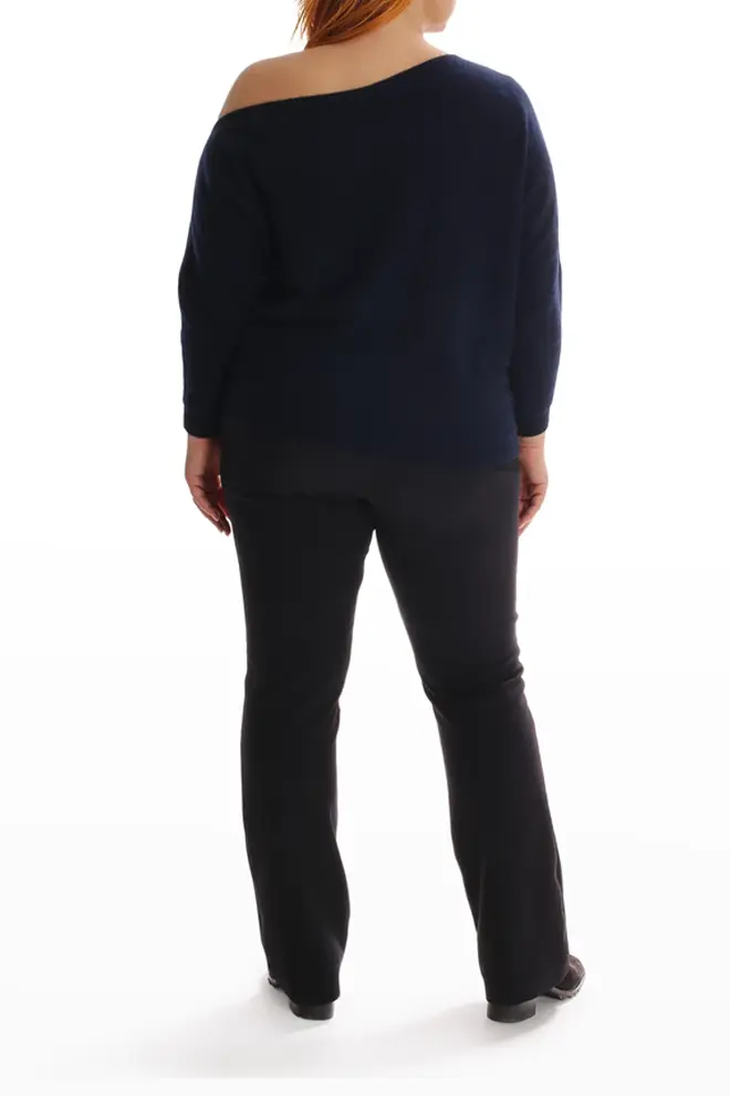 Plus Size Cashmere Off the Shoulder Top by Minnie Rose Minnie Rose
