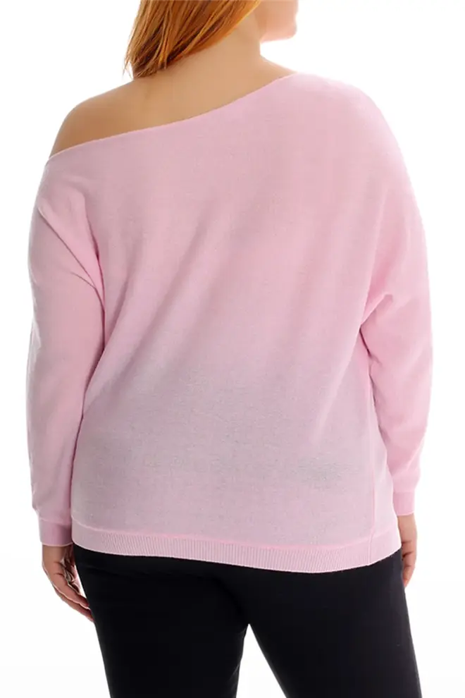 Plus Size Cashmere Off the Shoulder Top by Minnie Rose Minnie Rose