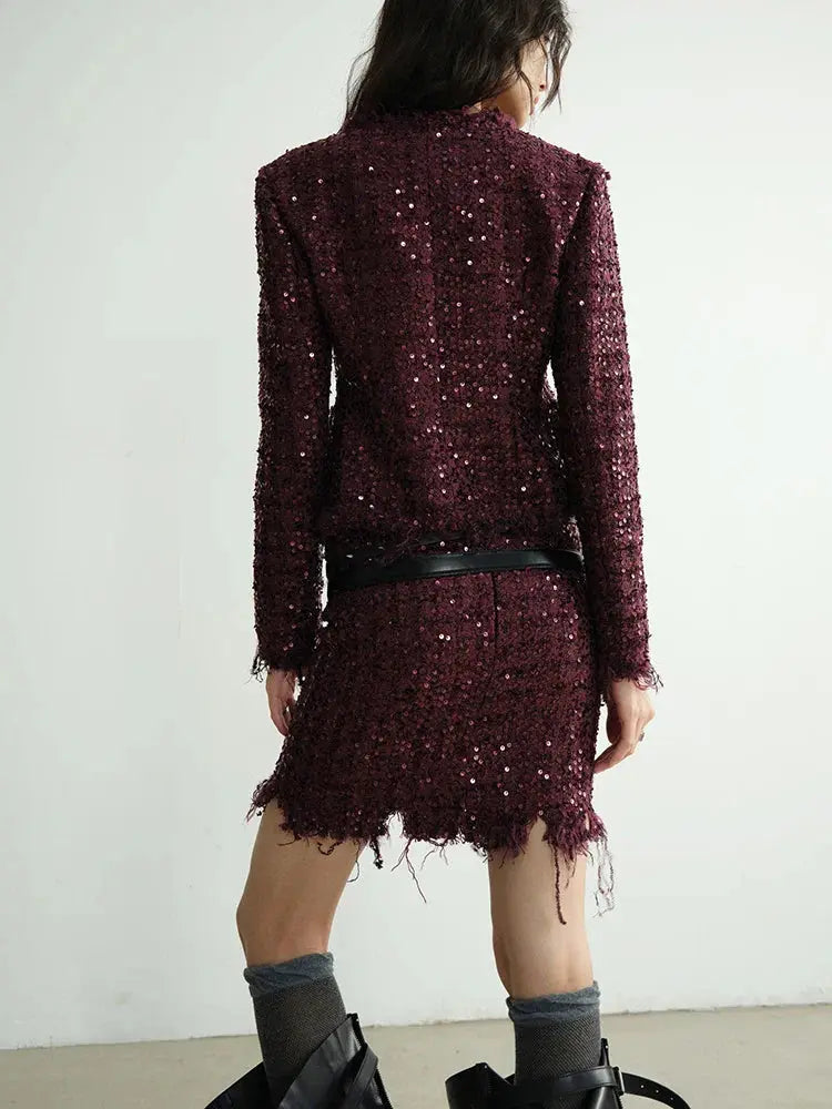 Pointsetta Sequin Jacket by Marigold Shadows Marigold Shadows