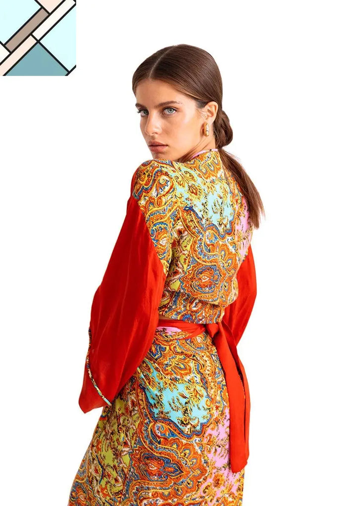 Poppy Tie Front Top MOVOM