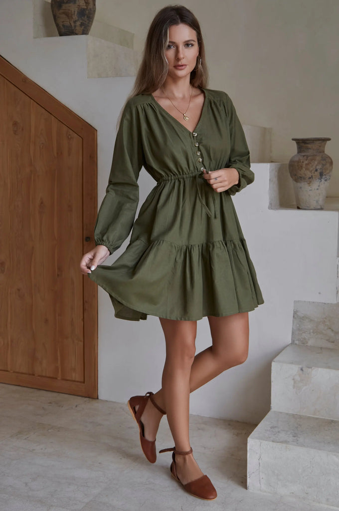 Positano Linen Mini Dress by Bali Lane Bali Lane