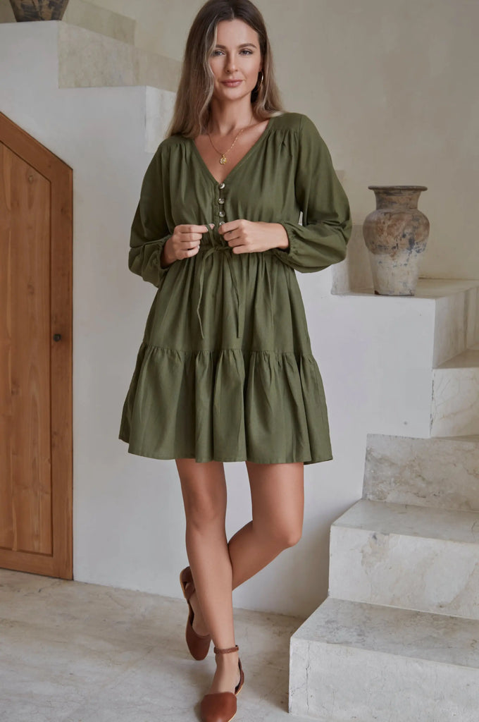Positano Linen Mini Dress by Bali Lane Bali Lane