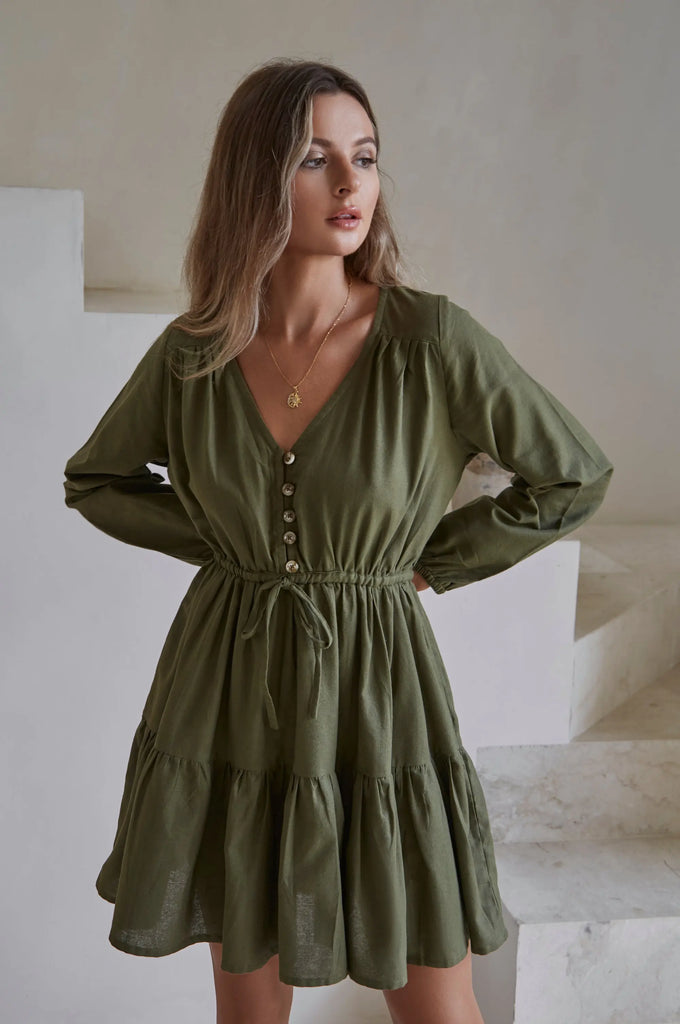 Positano Linen Mini Dress by Bali Lane Bali Lane