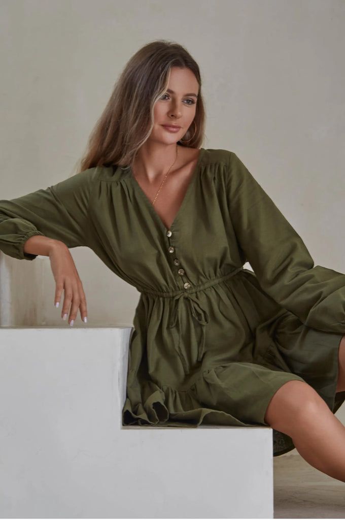 Positano Linen Mini Dress by Bali Lane Bali Lane