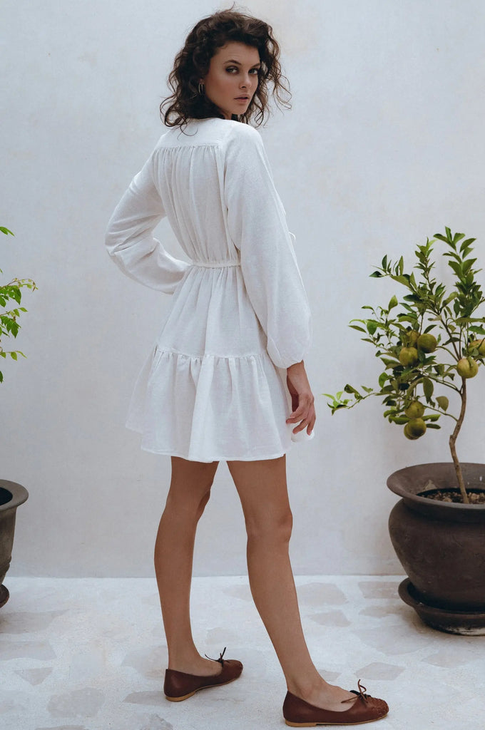 Positano Linen Mini Dress by Bali Lane Ladiesse