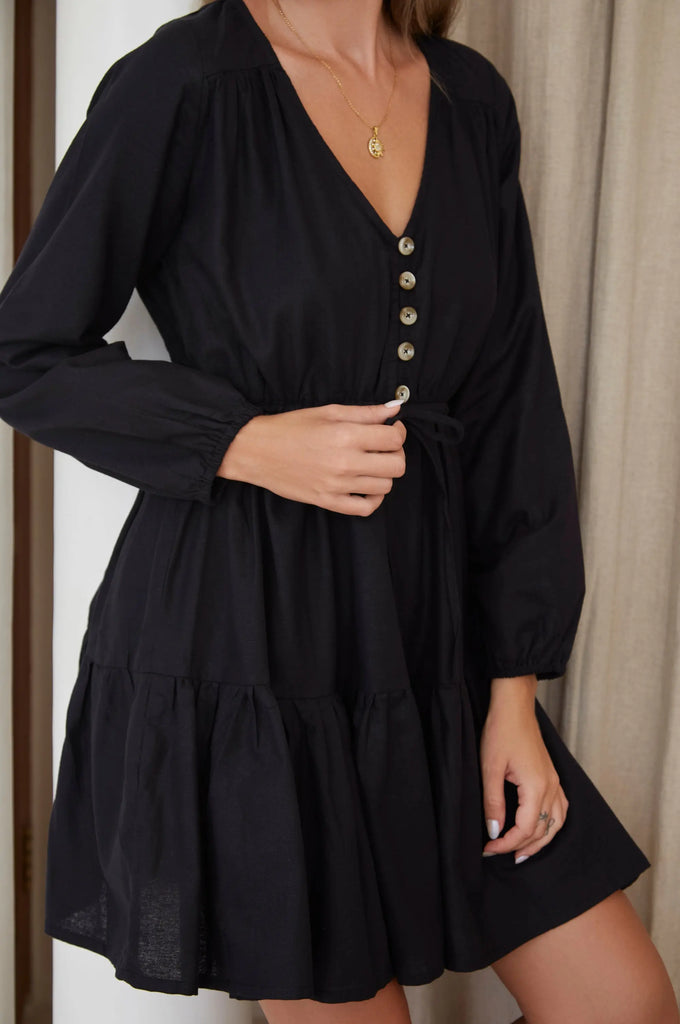 Positano Linen Mini Dress by Bali Lane Ladiesse