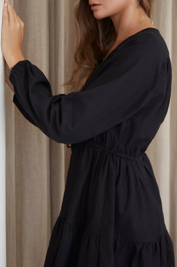 Positano Linen Mini Dress by Bali Lane Ladiesse