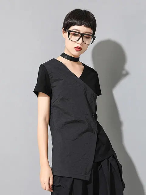 Primii Button Wrap Shirt by Marigold Shadows Marigold Shadows